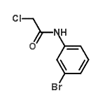 structure of CAS# 2564-03-6, N-(3-Bromophenyl)-2-Chloroacetamide;########;N-(3-Bromo-phenyl)-2-chloro-acetamide;MFCD00028175