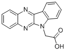 结构式 CAS# 25681-06-5, 吲哚并[2,3-b]喹喔啉-6-基-乙酸