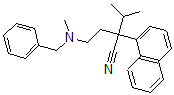 CAS#: 2572-70-5， 3-Methyl-2-[2-(Methyl-(Phenylmethyl)Amino)Ethyl]-2-Naphthalen-1-Ylbutanenitrile