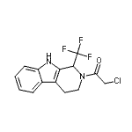 CAS 登录号：257295-47-9， 2-氯-1-[1-(三氟甲基)-1,3,4,9-四氢-2H-beta-咔啉-2-基]乙酮