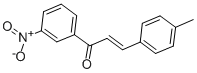 structure of CAS# 25870-68-2, 3-(4-Methylphenyl)-1-(3-Nitrophenyl)-2-Propen-1-One;3-(4-METHYLPHENYL)-1-(3-NITROPHENYL)PROP-2-EN-1-ONE;3-NITRO-4'-METHYL CHALCONE