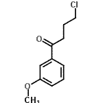 structure of CAS# 258882-48-3, 4-Chloro-1-(3-Methoxyphenyl)-1-Butanone;4-Chloro-1-(3-methoxyphenyl)-1-oxobutane