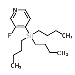 结构式 CAS# 259807-88-0, 3-氟-4-(三丁基锡烷基)吡啶