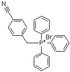 结构式 CAS# 26104-68-7, (4-氰基苄基)(三苯基)鏻溴化物