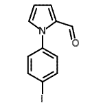 结构式 CAS# 261178-18-1, 1-(4-碘苯基)-1H-吡咯-2-甲醛