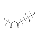 structure of CAS# 261503-40-6, 1,1,1,5,5,6,6,7,7,8,8,8-Dodecafluoro-2,4-Octanedione;3H,3H-Perfluorooctane-2,4-dione;MFCD01075265;Perfluorooctanedione