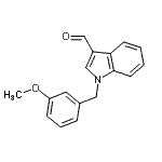 结构式 CAS# 261637-72-3, 1-(3-甲氧基苄基)-1H-吲哚-3-甲醛