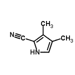 structure of CAS# 26173-93-3, 3,4-Dimethyl-1H-Pyrrole-2-Carbonitrile;3,4-dimethyl-1H-pyrrole-2-carbonitrile;3,4-Dimethyl-pyrrole-2-carbonitrile