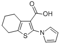 structure of CAS# 26176-21-6, 4,5,6,7-Tetrahydro-2-(1H-Pyrrol-1-Yl)-Benzo[b]Thiophene-3-Carboxylicacid