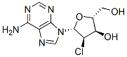 structure of CAS# 2627-62-5, 5-(6-Aminopurin-9-Yl)-4-Chloro-2-(Hydroxymethyl)Oxolan-3-Ol;5-(6-Aminopurin-9-Yl)-4-Chloro-2-(Hydroxymethyl)Tetrahydrofuran-3-Ol;5-(6-Amino-9-Purinyl)-4-Chloro-2-(Hydroxymethyl)-3-Tetrahydrofuranol;5-(6-Aminopurin-9-Yl)-4-Chloro-2-Methylol-Tetrahydrofuran-3-Ol