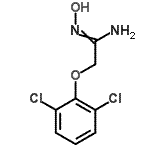 structure of CAS# 263016-05-3, 2-(2,6-Dichlorophenoxy)-N'-Hydroxyethanimidamide;2-(2,6-dichlorophenoxy)-1-(hydroxyimino)ethylamine;2-(2,6-DICHLOROPHENOXY)-Nâ€™-HYDROXYETHANIMIDAMIDE;2-(2,6-Dichlorophenoxy)-N-hydroxyethanimidamide