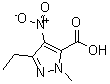 CAS#: 26308-41-8， 3-Ethyl-1-Methyl-4-Nitro-1H-Pyrazole-5-Carboxylic Acid