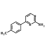 结构式 CAS# 263276-44-4, 4-(4-甲基苯基)-2-嘧啶胺
