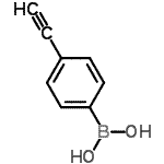 structure of CAS# 263368-72-5, (4-Ethynylphenyl)Boronic Acid;(4-ethynylphenyl)boronic acid;4-(Dihydroxyborophenyl)acetylene;4-Ethynylphenylboronic acid