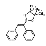 结构式 CAS# 264144-59-4, 2-[(Z)-1,2-二苯基乙烯基]-4,4,5,5-四甲基-1,3,2-二氧硼戊环