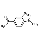 结构式 CAS# 265107-91-3, 1-(1-甲基-1H-苯并咪唑-5-基)乙酮