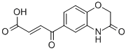 structure of CAS# 26518-87-6, 4-(3,4-Dihydro-3-Oxo-2H-1,4-Benzoxazin-6-Yl)-4-Oxo-2-Butenoicacid;(E)-4-Keto-4-(3-Keto-4H-1,4-Benzoxazin-6-Yl)But-2-Enoate;Zinc03883684
