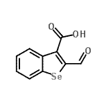 CAS 登录号：26526-49-8， 2-甲酰基-1-苯并硒吩-3-羧酸