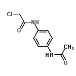 结构式 CAS# 2653-10-3, N-(4-乙酰氨基苯基)-2-氯乙酰胺