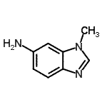 structure of CAS# 26530-93-8, 1-Methyl-1H-Benzimidazol-6-Amine;1H-Benzimidazol-6-amine,1-methyl-;1-methyl-1H-benzo[d]imidazol-6-amine;1-methylbenzimidazole-6-ylamine