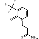 结构式 CAS# 265314-18-9, 3-[2-氧代-3-(三氟甲基)-1(2H)-吡啶基]硫代丙酰胺