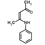 结构式 CAS# 26567-78-2, (3Z)-4-苯胺基-3-戊烯-2-酮