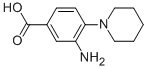 structure of CAS# 26586-27-6, 3-Amino-4-Piperidin-1-Yl-Benzoic Acid;3-Amino-4-(1-Piperidyl)Benzoate;3-Amino-4-Piperidino-Benzoate;3-Amino-4-Piperidin-1-Yl-Benzoate