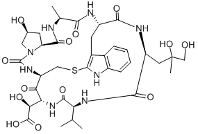 结构式 CAS# 26645-35-2, 类鬼笔（毒）环肽