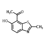 CAS#: 26749-62-2， 1-(6-Hydroxy-2-Methyl-1,3-Benzothiazol-7-Yl)Ethanone