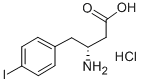 structure of CAS# 269396-70-5, (R)-3-Amino-4-(4-Iodo-Phenyl)-Butyric Acid Hydrochloride;D-BETA-HOMO(4-IODOPHENYL)ALANINE HYDROCHLORIDE;4-IODO-D-BETA-HOMOPHENYLALANINE HYDROCHLORIDE;(R)-3-Amino-4-(4-Iodo-Phenyl)-Butyricacidcl