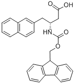 结构式 CAS# 269398-91-6, 芴甲氧羰基-(R)-3-氨基-4-(2-萘基)-丁酸