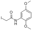 structure of CAS# 26958-85-0, N-(2,5-Dimethoxyphenyl)-2-Iodoacetamide;N-(2,5-Dimethoxyphenyl)-2-Iodo-Acetamide;N-(2,5-Dimethoxyphenyl)-2-Iodo-Ethanamide;2',5'-Dimethoxy-2-Iodoacetanilide