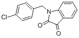 结构式 CAS# 26960-66-7, 1-(4-氯-苄基)-1H-吲哚-2,3-二酮