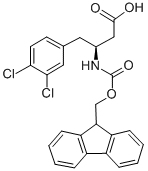 structure of CAS# 270063-52-0, Fmoc-(S)-3-Amino-4-(3,4-Dichloro-Phenyl)-Butyric Acid;FMOC-(S)-3-AMINO-4-(3,4-DICHLORO-PHENYL)-BUTYRIC ACID;(S)-3-(Fmoc-Amino)-4-(3,4-Dichlorophenyl)Butyric Acid;FMOC-(S)-3-AMINO-4-(3,4-DICHLOROPHENYL)BUTANOIC ACID