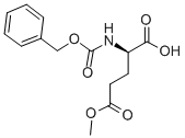 结构式 CAS# 27025-24-7, N-[(苯基甲氧基)羰基]-D-谷氨酸 5-甲基酯