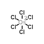 structure of CAS# 27057-71-2, Hexachloroosmate(2-);Dihydrogen hexachloroosmate(2-)