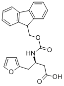 结构式 CAS# 270596-34-4, 芴甲氧羰基-(R)-3-氨基-4-(2-呋喃基)-丁酸