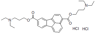 CAS#: 27086-86-8， Bis(3-diethylaminopropyl) fluoranthene-3,9-dicarboxylate dihydrochloride