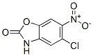 structure of CAS# 27087-06-5, 5-Chloro-6-Nitro-2(3H)-Benzoxazolone;Nsc49161;A4071/0173420;Zinc01681253