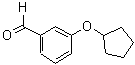 结构式 CAS# 273722-75-1, 3-(环戊基氧基)苯甲醛