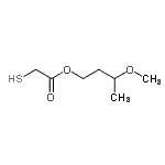 structure of CAS# 27431-39-6, 3-Methoxybutyl Sulfanylacetate;3-Methoxybutyl Thioglycolate
