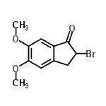 CAS 登录号：2747-08-2， 2-溴-5,6-二甲氧基-1-茚满酮