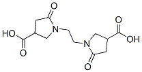 structure of CAS# 2761-13-9, 1-[2-(4-Carboxy-2-Oxopyrrolidin-1-Yl)Ethyl]-5-Oxopyrrolidine-3-Carboxylic Acid;1-[2-(4-Carboxy-2-Oxo-Pyrrolidin-1-Yl)Ethyl]-5-Oxo-Pyrrolidine-3-Carboxylic Acid;1-[2-(4-Carboxy-2-Oxo-1-Pyrrolidinyl)Ethyl]-5-Oxo-3-Pyrrolidinecarboxylic Acid;1-[2-(4-Carboxy-2-Keto-Pyrrolidin-1-Yl)Ethyl]-5-Keto-Pyrrolidine-3-Carboxylic Acid
