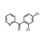 结构式 CAS# 27693-35-2, (2,4-二氯苯基)(2-吡啶基)甲酮
