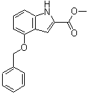 结构式 CAS# 27748-09-0, 4-(苄氧基)-1H-吲哚-2-羧酸甲酯