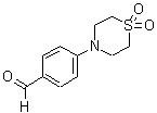 structure of CAS# 27913-96-8, 4-(1,1-Dioxido-4-Thiomorpholinyl)Benzaldehyde;4-(1,1-Dioxothiomorpholino)benzaldehyde