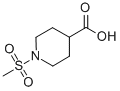 structure of CAS# 280772-00-1, 1-Methanesulfonyl-Piperidine-4-Carboxylic Acid;1-(Methylsulfonyl)Piperidine-4-Carboxylic Acid(SALTDATA: FREE);1-(METHYLSULPHONYL)-4-PIPERIDINECARBOXYLIC ACID;1-(METHYLSULFONYL)-4-PIPERIDINECARBOXYLIC ACID