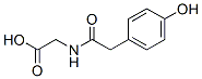 structure of CAS# 28116-23-6, N-[2-(4-Hydroxyphenyl)Acetyl]-Glycine
