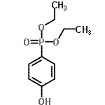 结构式 CAS# 28255-39-2, 二乙基(4-羟基苯基)膦酸酯