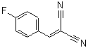structure of CAS# 2826-22-4, (4-Fluorobenzylidene)Malononitrile;(4-fluorobenzylidene)propanedinitrile;[(4-fluorophenyl)methylene]methane-1,1-dicarbonitrile;[(4-Fluorophenyl)methylidene]propanedinitrile